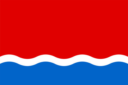 Flag of Amur Oblast (Russian Federation, Russia)のイラスト素材