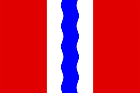 Flag of Omsk Oblast (Russian Federation, Russia)のイラスト素材