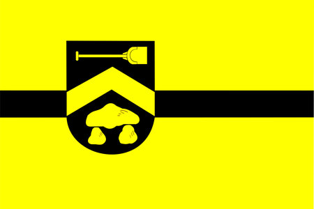 Flag of Borger-Odoorn Municipality (Drenthe province, Kingdom of the Netherlands, Holland) Borger Odoorn,のイラスト素材