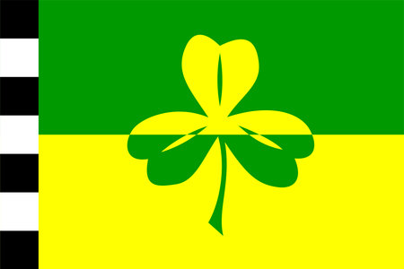 Flag of Noordenveld Municipality (Drenthe province, Kingdom of the Netherlands, Holland) Noordenveldのイラスト素材