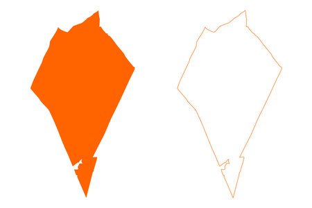 Laren Town and municipality (Kingdom of the Netherlands, Holland, North Holland or Noord-Holland province) map vector illustration, scribble sketch mapのイラスト素材