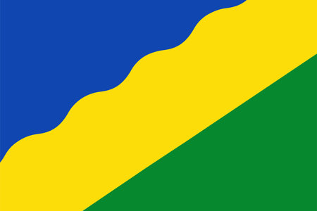Flag of Waadhoeke Municipality (Friesland, Frisia or FryslÃ¢n province, Kingdom of the Netherlands, Holland)のイラスト素材