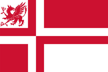 Flag of Weststellingwerf Municipality (Friesland, Frisia or FryslÃ¢n province, Kingdom of the Netherlands, Holland) Weststellingwarfのイラスト素材