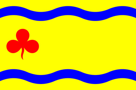 Flag of Hardenberg City and Municipality (Overijssel or Oaverysel province, Kingdom of the Netherlands, Holland) Haddenbarregのイラスト素材