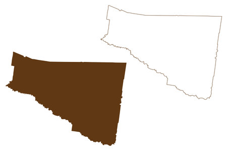 Edward River Council (Commonwealth of Australia, New South Wales, NSW) map vector illustration, scribble sketch Edward River mapのイラスト素材
