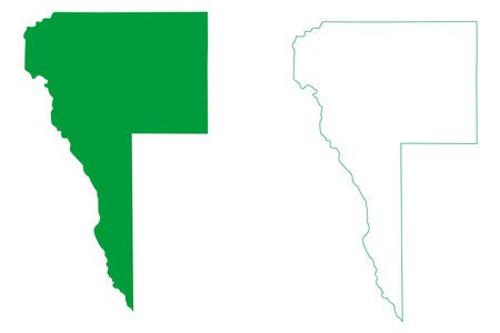 Santa Luzia dOeste municipality (State of RondÃ´nia or Rondonia, RO, Municipalities of Brazil, Federative Republic of Brazil) map vector illustration, scribble sketch Santa Luzia d'Oeste mapのイラスト素材