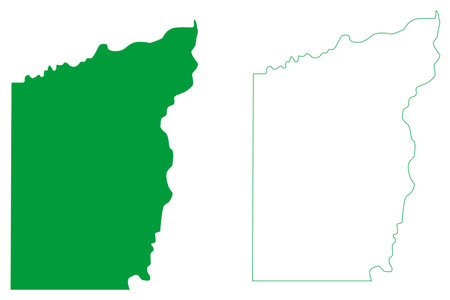 Sao Francisco do GuaporÃ© municipality (State of RondÃ´nia or Rondonia, RO, Municipalities of Brazil, Federative Republic of Brazil) map vector illustration, scribble sketch Sao Francisco do Guapore mapのイラスト素材