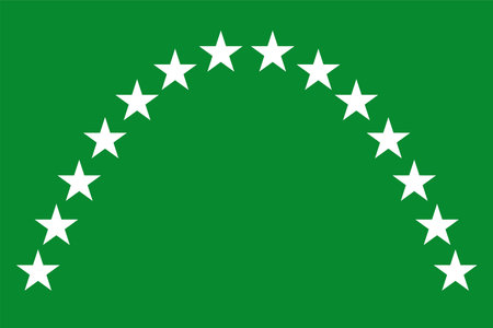 Flag of Risaralda Department (Republic of Colombia, South America)のイラスト素材