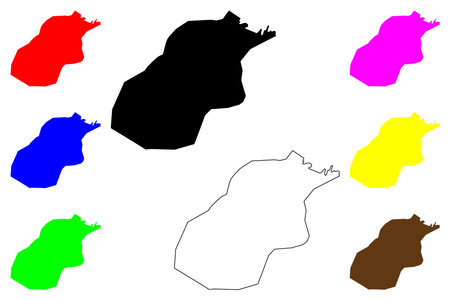 La Chorrera city (Republic of Panama) map vector illustration, scribble sketch La Chorrera mapのイラスト素材