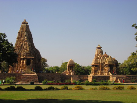 Landscape in Khajuraho, Indiaの写真素材