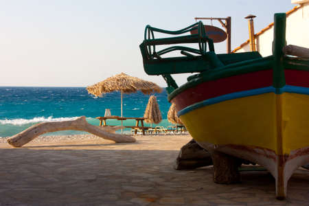 Greek seaside sceneryの写真素材