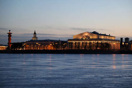 St. Petersburg by nightの写真素材