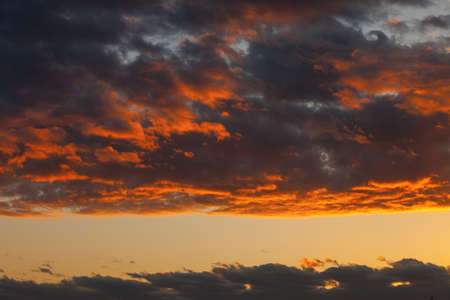 Colors of the sky at sunset 