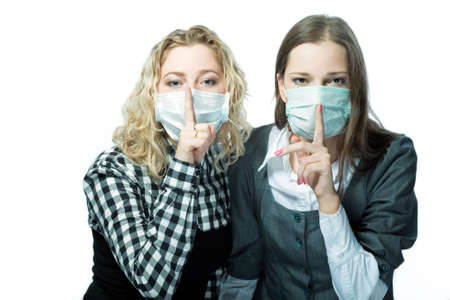 keep silence!の写真素材