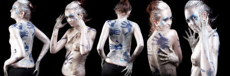 body-art collageの写真素材