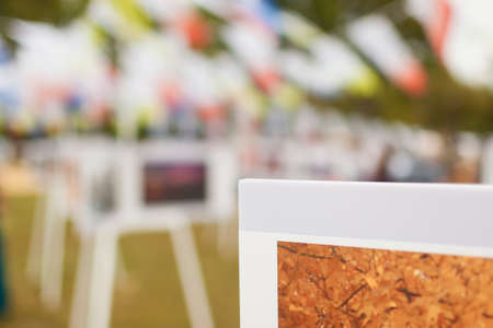 Raw of Paintings in One Line in National Part  Horizontal Imageの写真素材