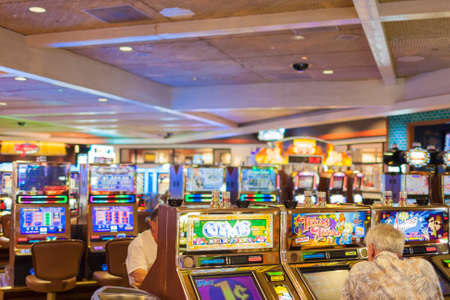 Las Vegas- USA, September, 30: People Playing in One of the Casinos in las Vegas City in  September, 30, 2013, United Statesのeditorial素材