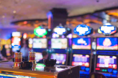 Slots in Las Vegas Casino, Nevada, United States. Horizontal Imageのeditorial素材