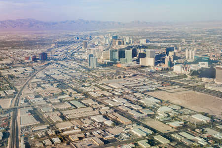 Suburbans of Las Vegas  Aerial View  Nevada, United Statesのeditorial素材