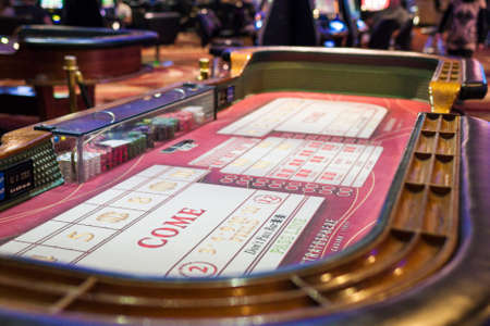 Las Vegas- USA, July, 4,2014: Stratosphere Gaming Tables in Las Vegas City in July, 4, 2014, United States. Horizontal Imageのeditorial素材