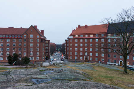 Helsinki City Center in Finlandの写真素材