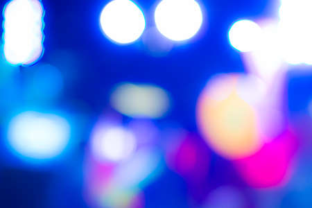 Blur Background Made Up of Blue, Rose, Yellow, White Colors.Horizontal Imageの写真素材