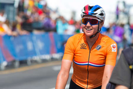 Minsk,Belarus-22 June,2019. Professional Cyclist Blaak Chantal During Women's Road Race During The...
