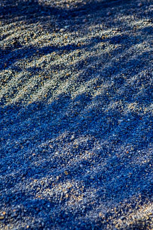 Traditional Japanese Zen Circles Formed at Stony Ground At Koyasan in Japan. Vertical Imageの写真素材