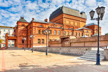 Mogilev, Belarus - September 11, 2021: Historic Building of Renowned Famous Drama Theatre in Mogilev in Belarusのeditorial素材