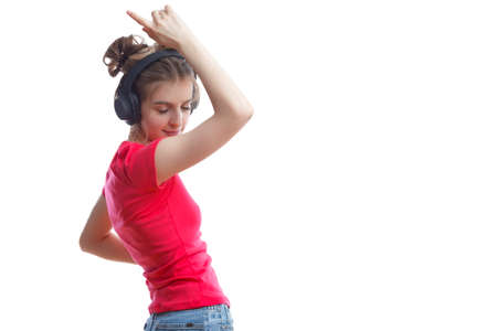 Winsome Caucasian Blond Girl Holding Two Disposable Eco Paper Bags Filled With Vegetables and Groceries In Casual Clothing Over Pure White. Square imageの写真素材
