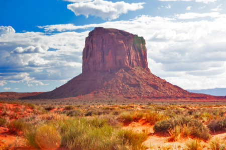 Buttes of Monument Valley in Utah State, United States Of America. Horizontal Imageの写真素材