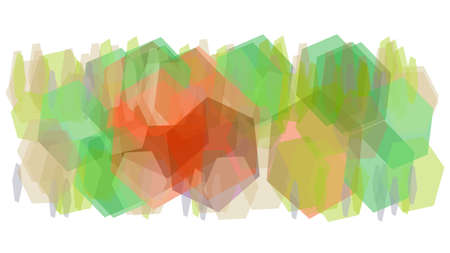 Simple Hexagon Geometric Abstract Patternのイラスト素材