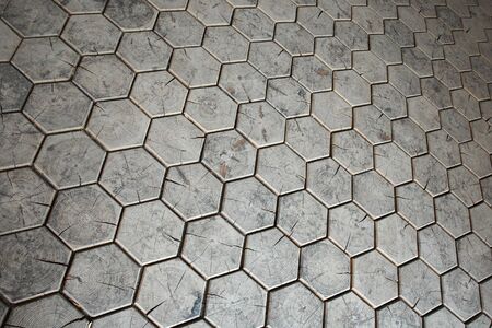 historical blockwood pavement の写真素材