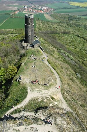 Old castle ruin - Hazmburk (Czech Republic)の写真素材