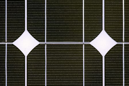 Photovoltaic cell in a solar panel 