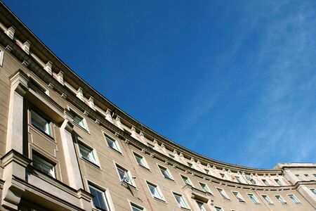 Old block of flats in Ostrava - Poruba (Czech Republic)の写真素材
