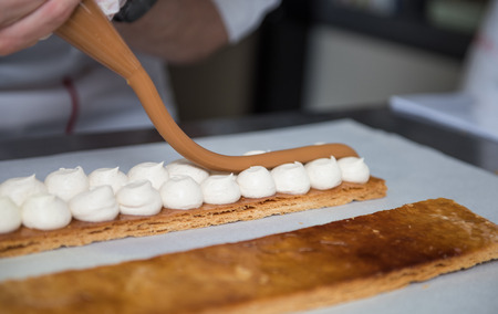 baking and cooking chocolate and sweet dessertの写真素材