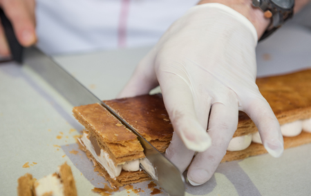 baking and cooking chocolate and sweet desertsの写真素材