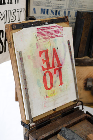 love word screen print