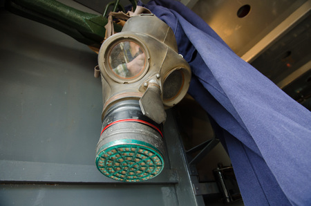 British gas mask ,Howarth 1940s weekend town takeoverの写真素材