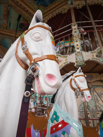 England, Blackpool, Blackpool north pier run down victorian Carouselのeditorial素材