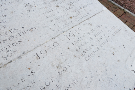 Thornton Cleveleys, England, 07/14/2014, Thornton ICI war memorial, for soldiers who lost their lives in world war 1 and world war 2.のeditorial素材