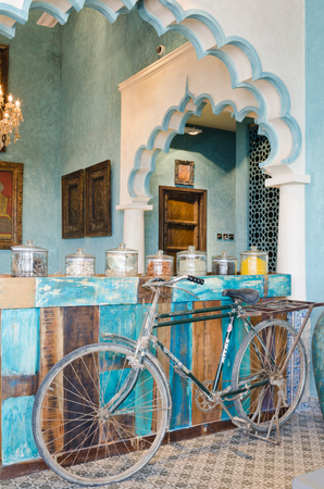 Dubai, United Arab Emirates, 04/29/2016, House of Curry indian restaurant interiors, Dubai, JBR, The Walkのeditorial素材