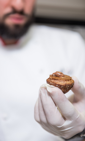 dubai, united arab emirates, 02/02/2016, Top chef cooking and catering class. Educating junior chefs how to cook, from the expertise of senior chefs working in the industry. Catering class education.のeditorial素材