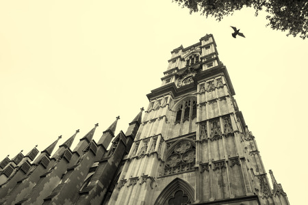 london, england, 02/02/2017 The gothic looking place of worship Westminster abbey in westminster london.のeditorial素材