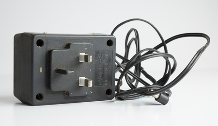 london, england, 05/05/2019 amstrad mc 2800 ac adaptor original amstrad power adaptor. vintage computing and electronics  power pack.のeditorial素材