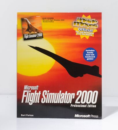 london, england, 05/0/2018 A big box microsoft windows PC video game and computer game. flight...