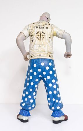 london, england, 05/05/2018 captain spaulding serial killer clown action figure  from the film house...