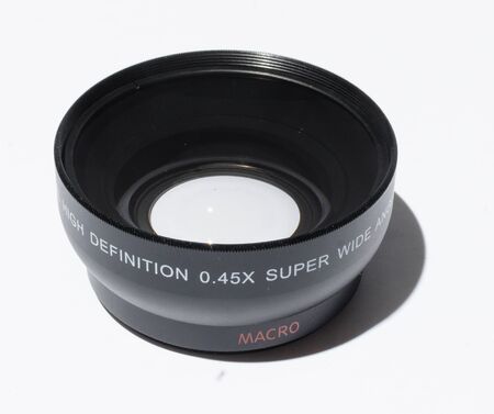 high definition digital wide angle lens 0.45x fish eye lens for vintage retro video cameras. ...