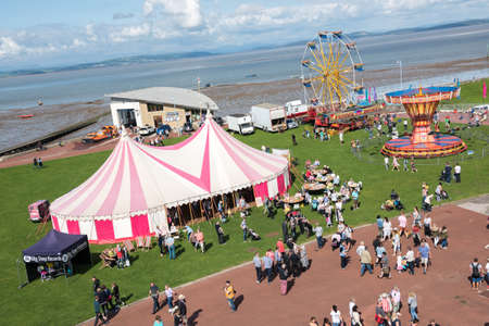morecambe, england, 15/01/2020 Before the coronavirus pandemic, crowds and people socialising at a vintage weekend show in england. People close to each other in a busy packed vintage event spreading the virus.のeditorial素材